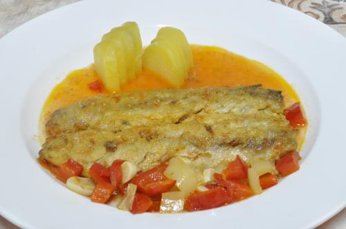 Ryba s dušenou zeleninou – Snadné recept z Bulharsko kuchyně, hotový za 30 - 45 minut